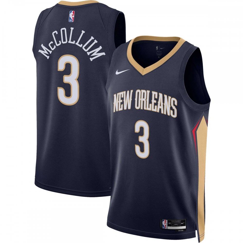 C.J. McCollum New Orleans Pelicans Unisex Swingman Jersey - Icon Edition - Navy-Pro Kit Vault | Brand New 26/27 Sports Jerseys